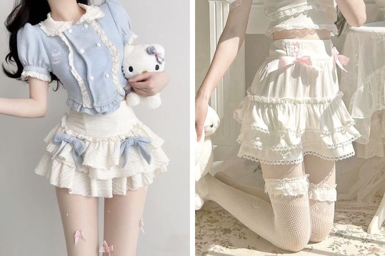 Chân váy tulle coquette