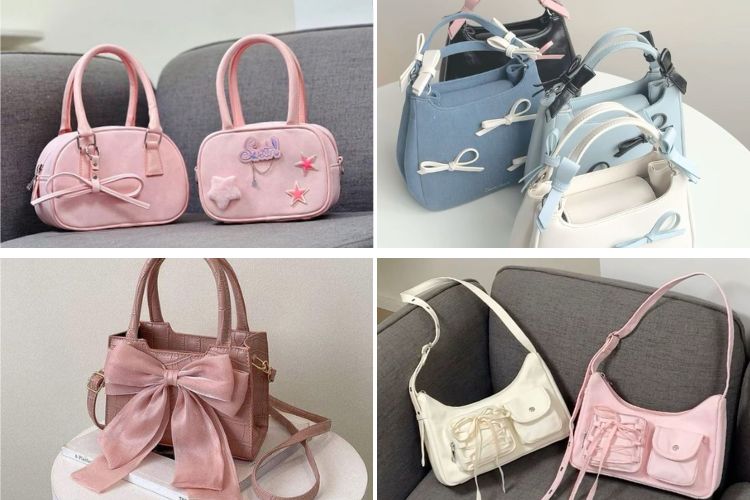 Túi xách theo phong cách coquette