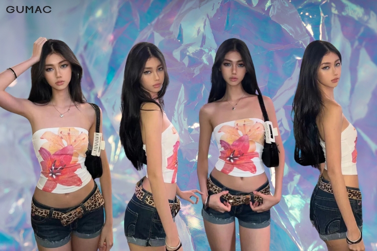 phoi ao ong tie dye phong cach y2k