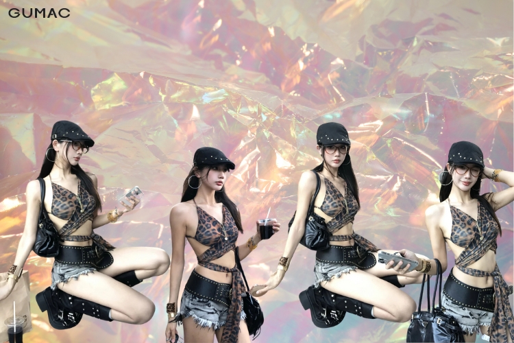 phoi do y2k hoa tiet da beo