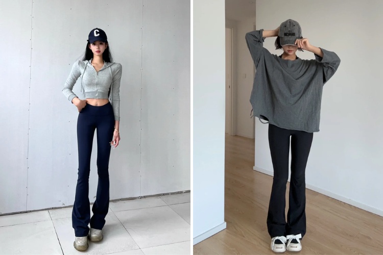 kieu quan legging ong loe