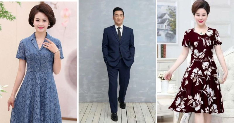 Ưu tiên đầm, áo dài cho mẹ và sơ mi, vest cho bố để tôn lên vẻ sang trọng, nhã nhặn của bậc phụ huynh