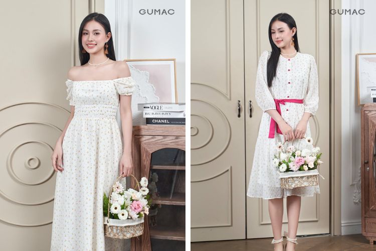 Váy họa tiết