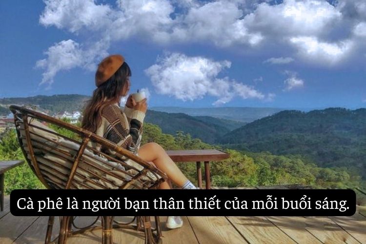 Cap hay ve ca phe chill buoi sang