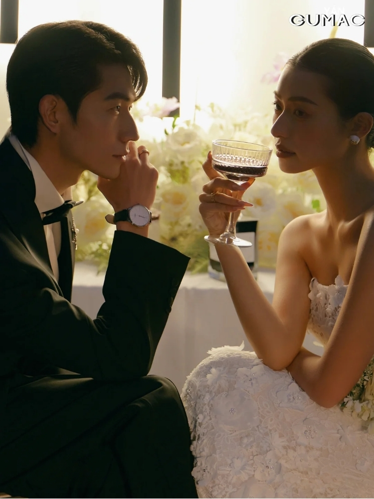 y tuong chup anh cuoi face to face