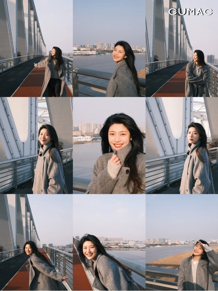 pose dang nghieng nguoi ngoanh dau lai