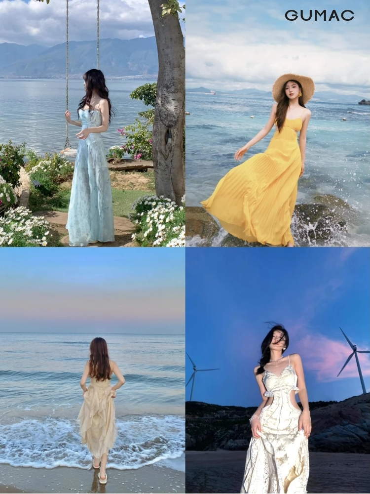 cach tao dang voi dam maxi di bien