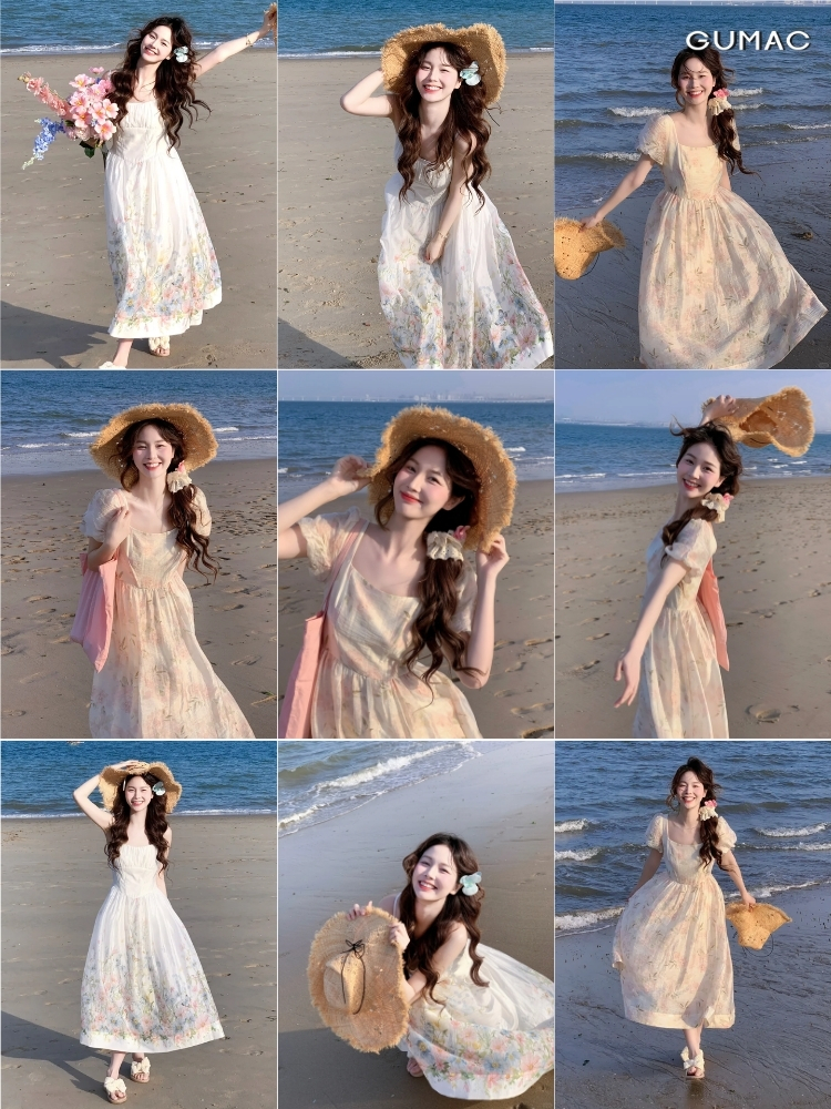 chup anh dam maxi dang dai