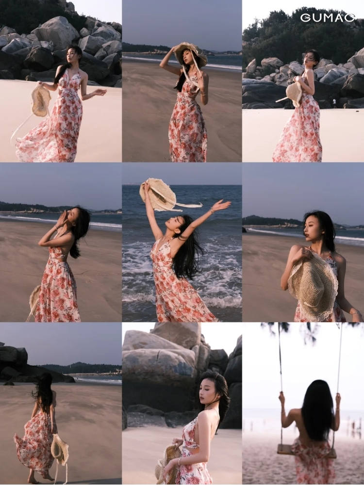 concept chup anh dam maxi vintage