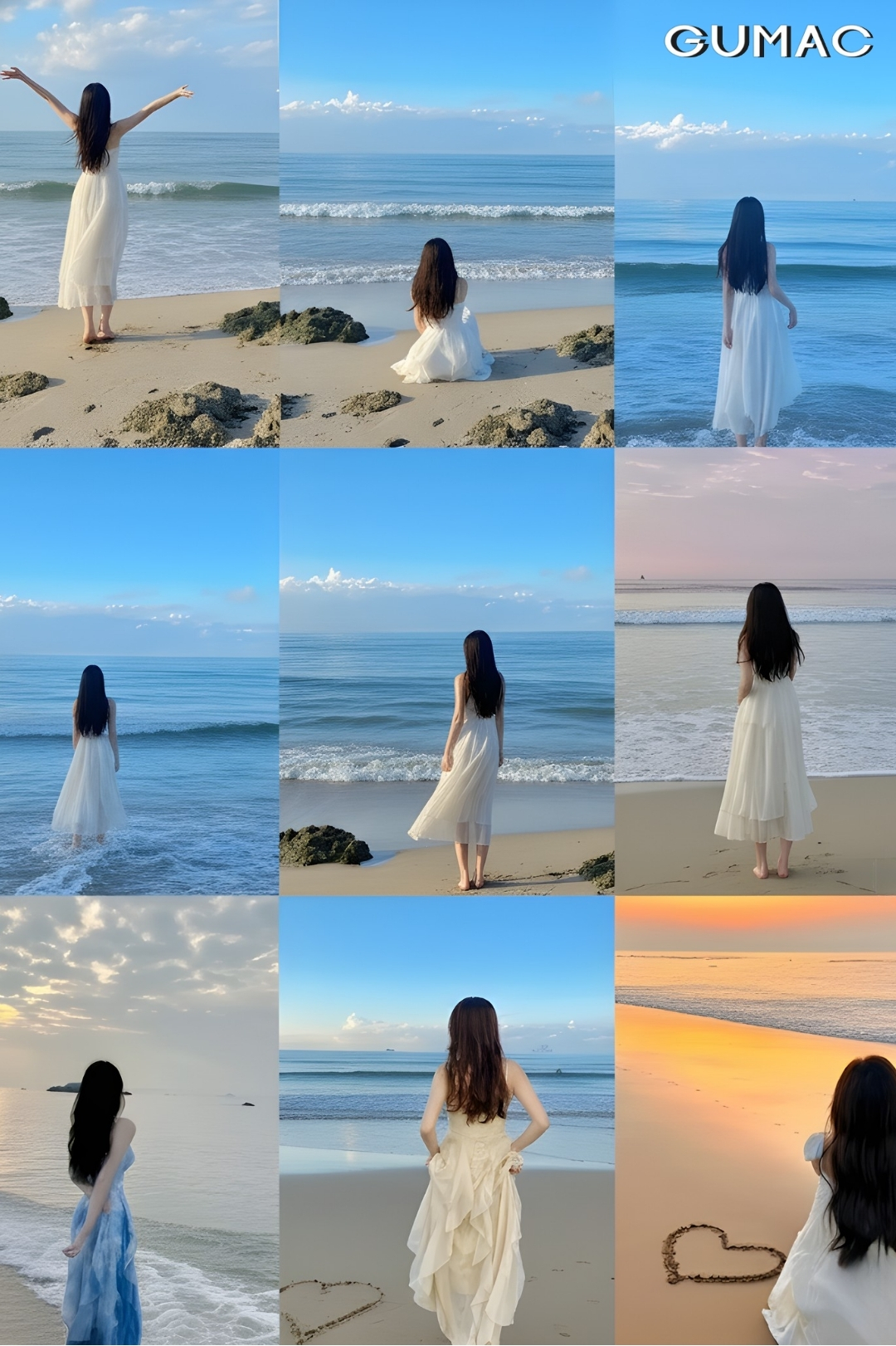 tao dang chup anh voi vay maxi dai