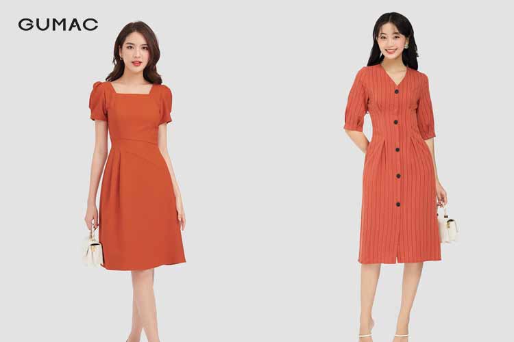 Quần áo màu cam trẻ trung Quần áo màu cam trẻ trung