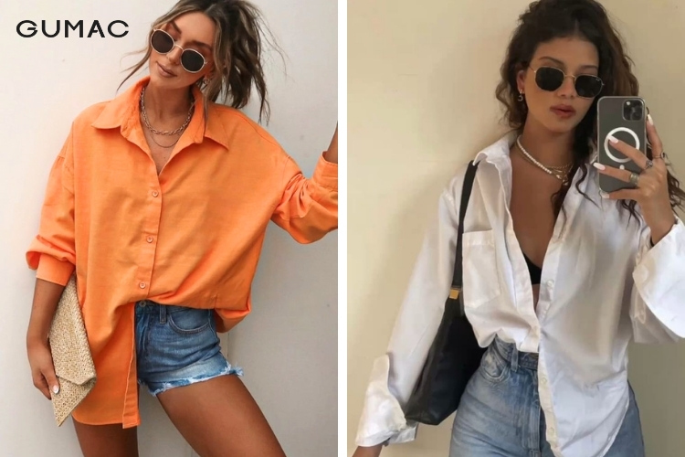 Phong cách sơ vin áo sơ mi 50-50