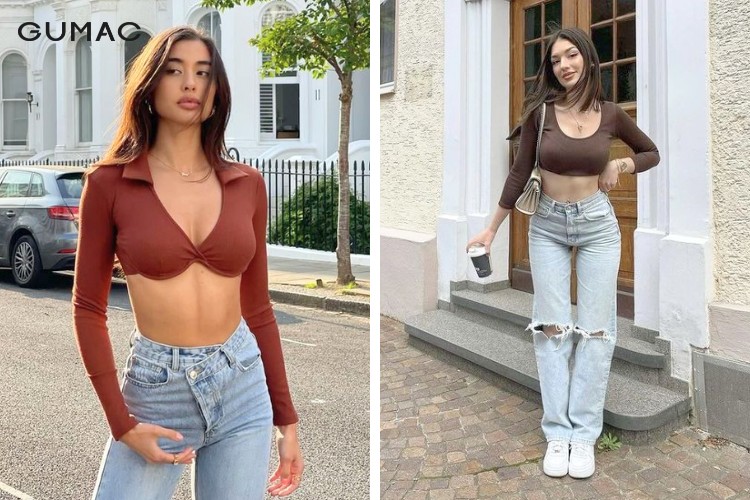 diện quần lưng cao cùng áo croptop diện quần lưng cao cùng áo croptop