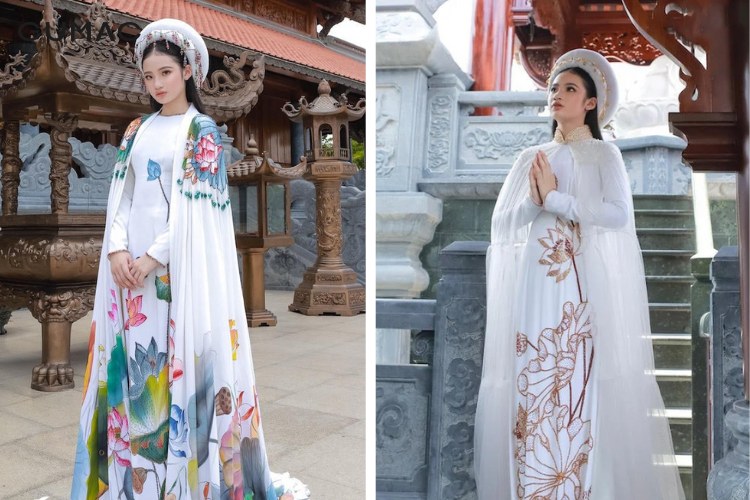 Lựa chọn áo choàng để mặc cùng áo dài Lựa chọn áo choàng để mặc cùng áo dài