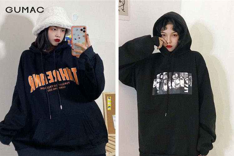 Áo hoodie mặc ngoài áo dài năng động Áo hoodie mặc ngoài áo dài năng động
