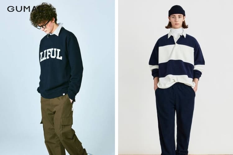 Áo sơ mi mix cùng Jumper