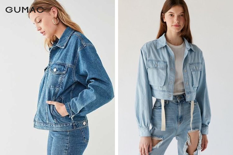 Áo sơ mi jean nữ dài tay Áo sơ mi jean nữ dài tay