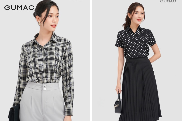 Lựa chọn kiểu dáng áo sơ mi thích hợp để mặc cho nữ vào mùa hè