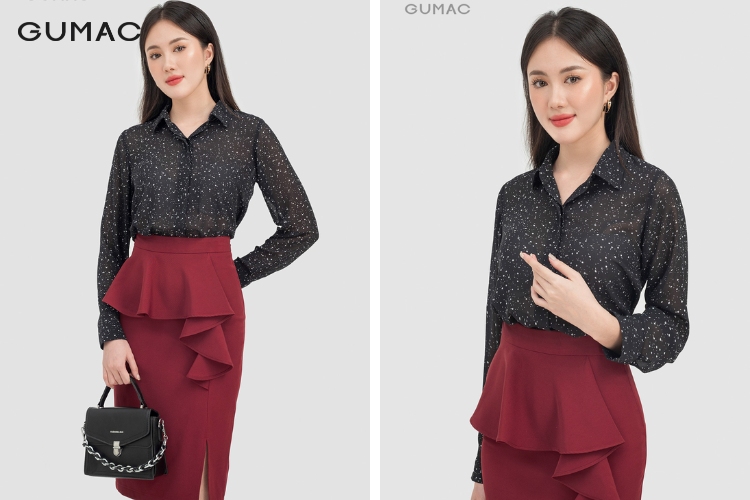 Đa dạng hơn phong cách mùa xuân cùng áo sơ mi họa tiết cho nữ