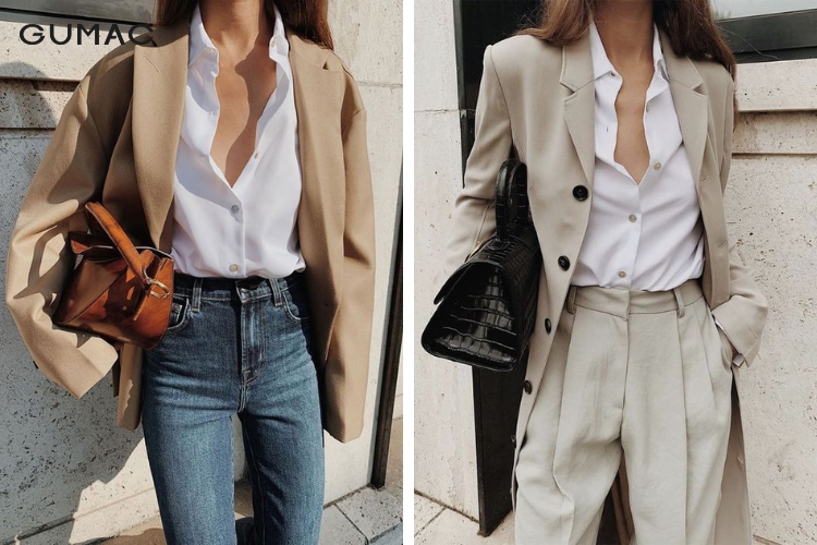 Tăng thêm tính thời trang cùng áo sơ mi và vest mỏng