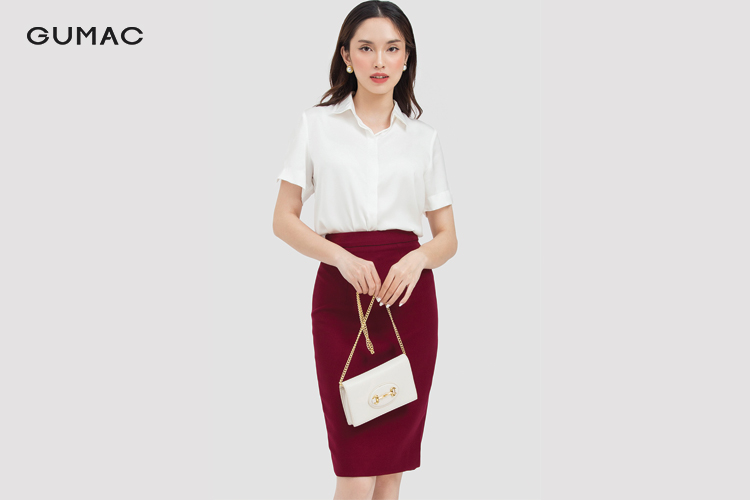 Áo sơ mi nữ croptop cộc tay Áo sơ mi kiểu dáng ngắn cách điệu túi hộp  phong cách Hàn Quốc SOMIT19  Xưởng May Thiên Trường