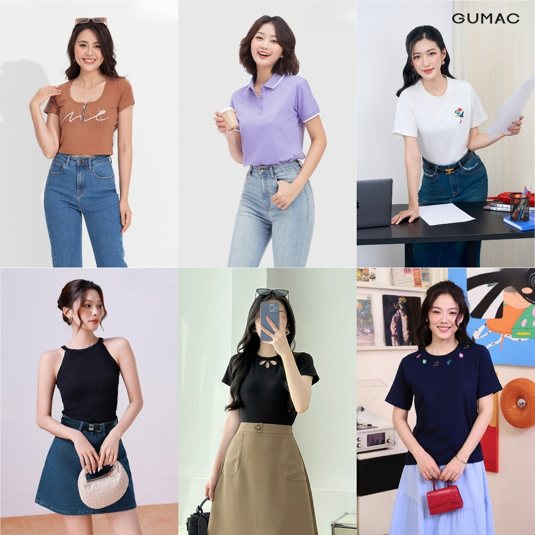 cac kieu co ao thun nu hot trend 2025