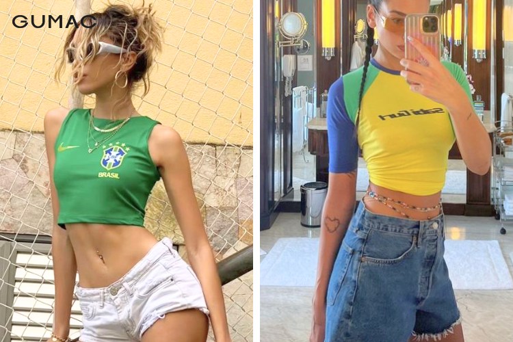 Thời trang quần short cùng áo baby tee năng động