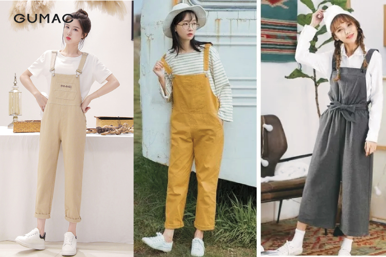 Combo quần yếm với áo phông thanh lịch quyến rũ Combo quần yếm với áo phông thanh lịch quyến rũ