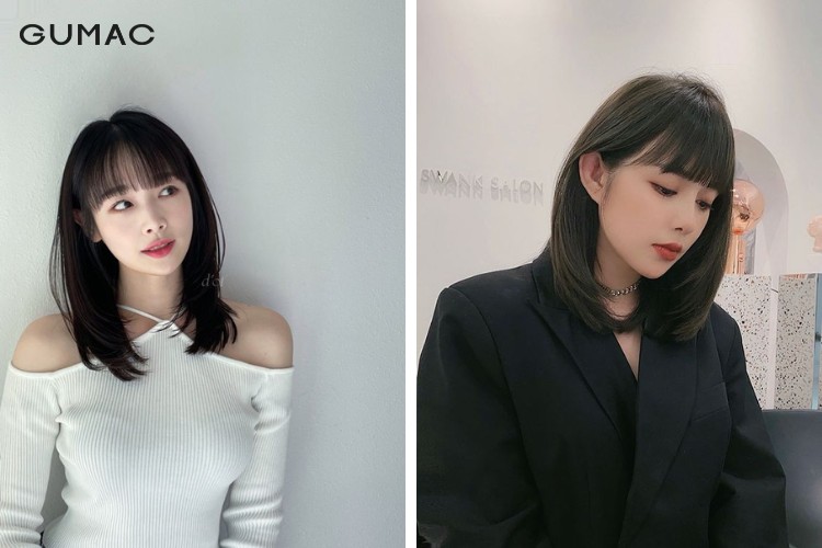 mau toc ngang vai nu dep mai bang