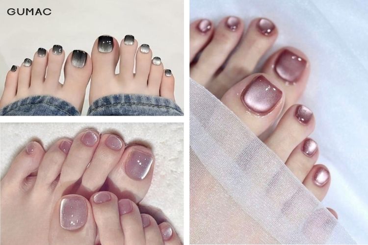 cac mau nail chan dep mat meo