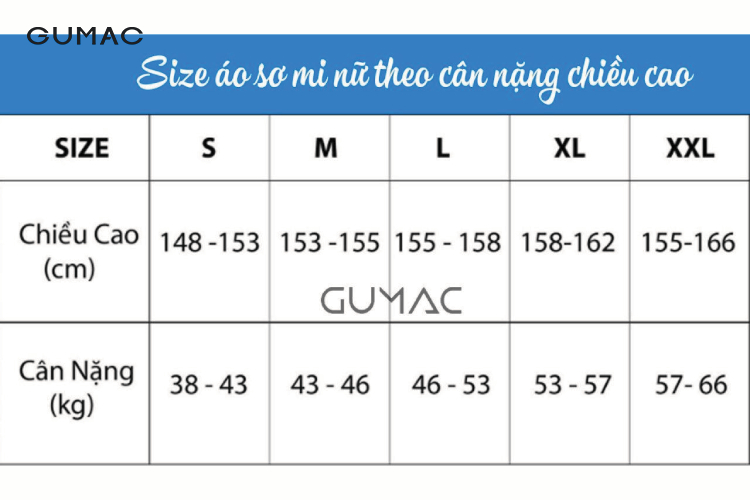 Chọn áo sơ mi vừa vặn theo chiều cao và cân nặng