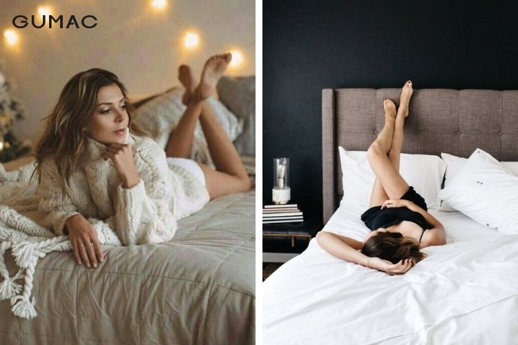 Chụp ảnh sexy với tư thế nằm Chụp ảnh sexy với tư thế nằm