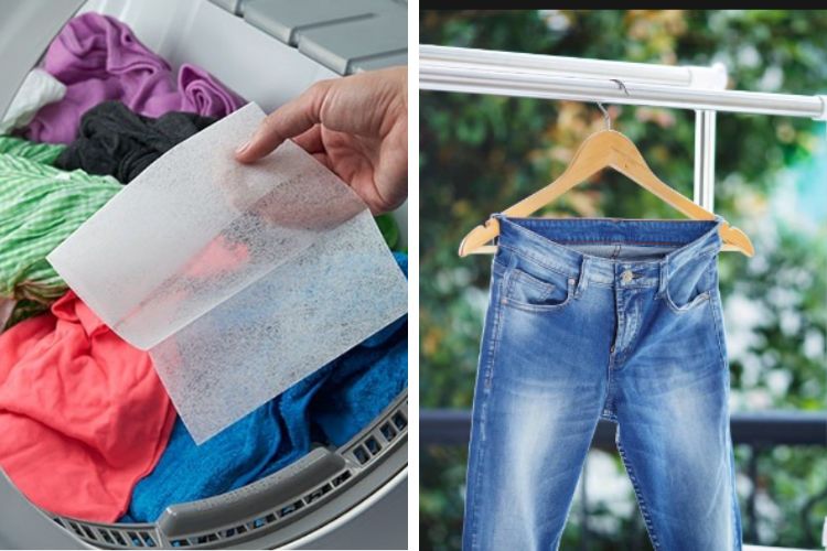 Làm sạch quần jean không cần giặt