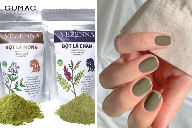 Cách làm sơn móng tay bằng bột lá móng