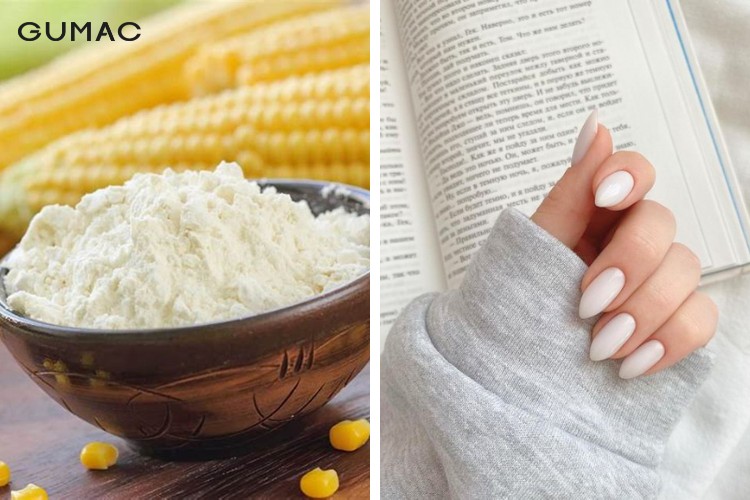 Cách làm sơn móng tay dùng bột bắp