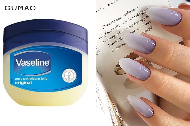 Cách làm sơn móng tay bằng kem đánh răng và vaseline