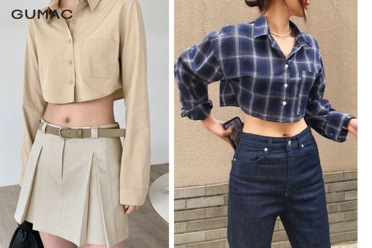 Áo sơ mi croptop