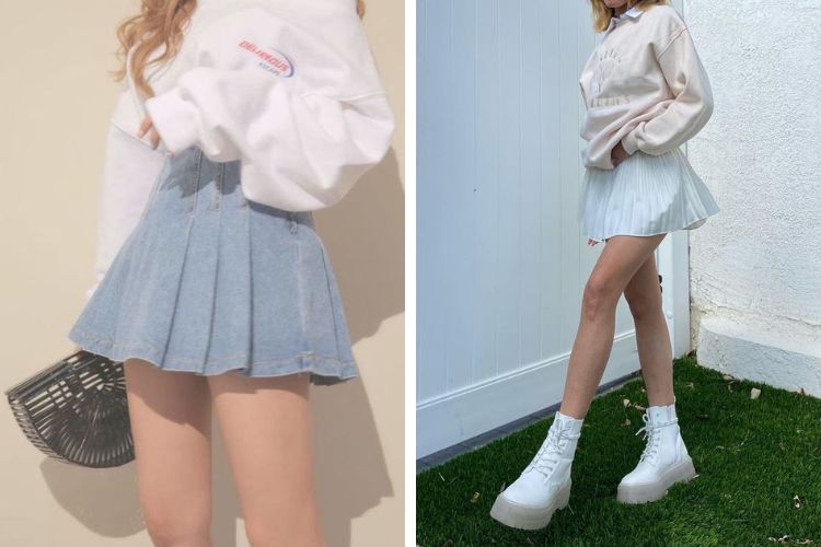 Chân váy Jean kết hợp với áo gì? 16 cách phối đồ chuẩn đẹp