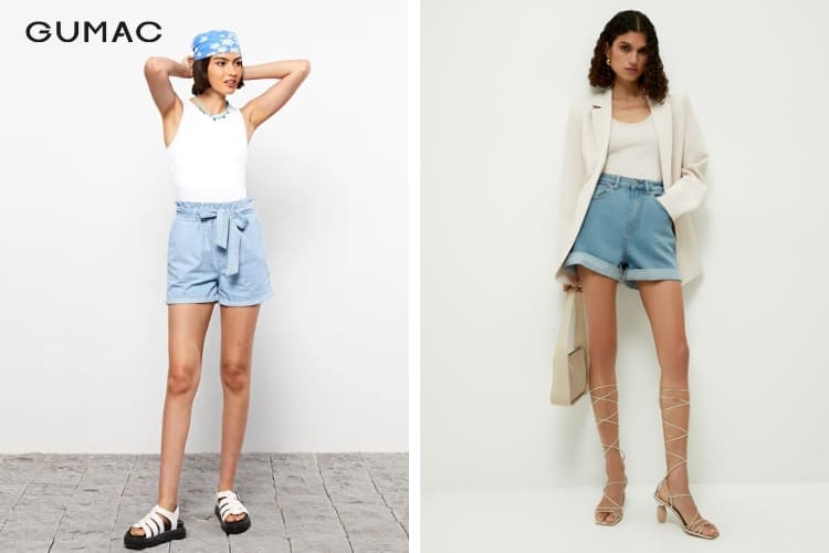 Quần short cạp cao cho nữ 1m50