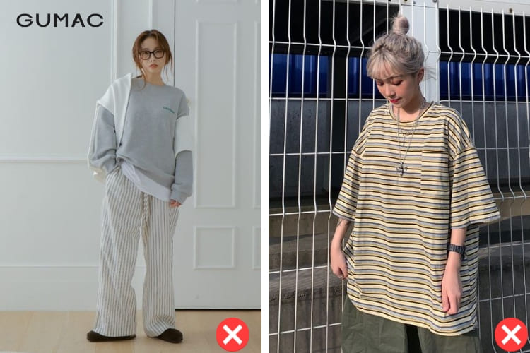 Chọn quần áo oversize