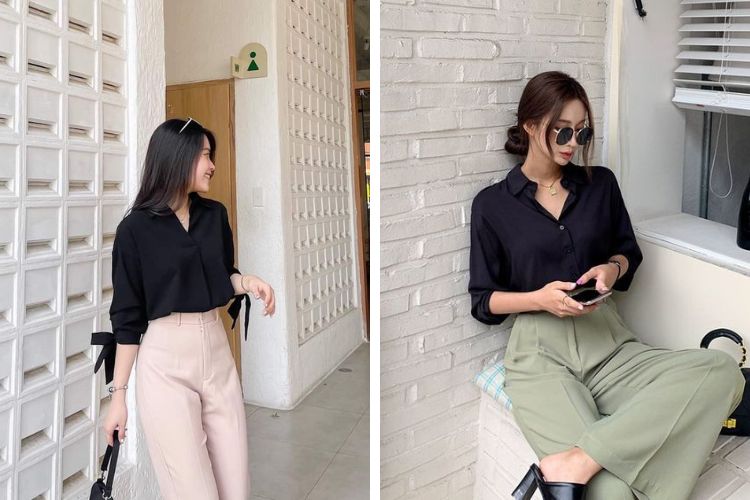 Một số lưu ý khi phối đồ với áo sơ mi lụa