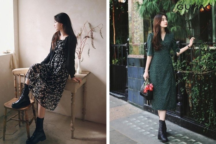 Váy dài liền thân