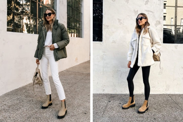 Cut-out boot mix cùng quần ôm body