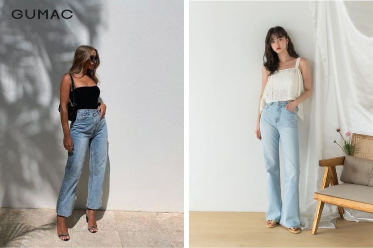 áo hai dây và cách phối đồ với quần jean lưng cao áo hai dây và cách phối đồ với quần jean lưng cao
