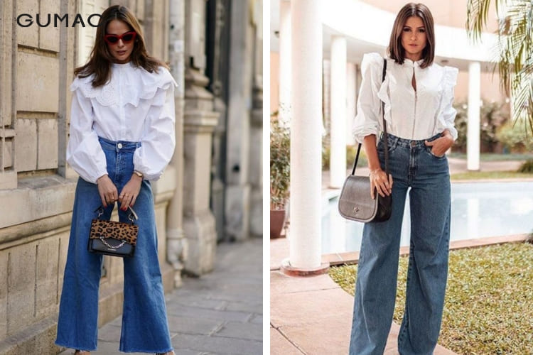 cách phối đồ với quần jean lưng cao áo blouse cách phối đồ với quần jean lưng cao áo blouse