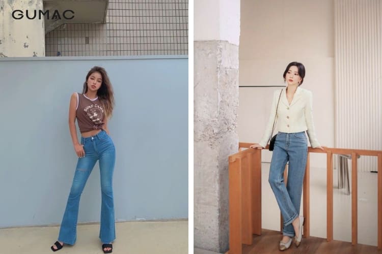 Phối đồ với quần jean lưng cao phù hợp với dáng người nào Phối đồ với quần jean lưng cao phù hợp với dáng người nào