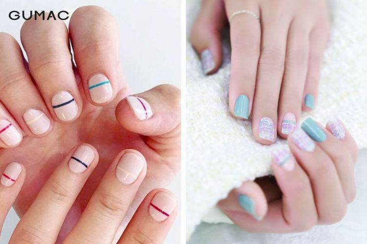 Khi sơn móng tay áp dụng quy tắc 3 đường kẻ Khi sơn móng tay áp dụng quy tắc 3 đường kẻ
