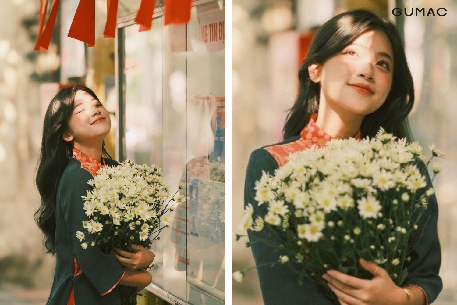 tao dang chup anh tet om hoa trong long