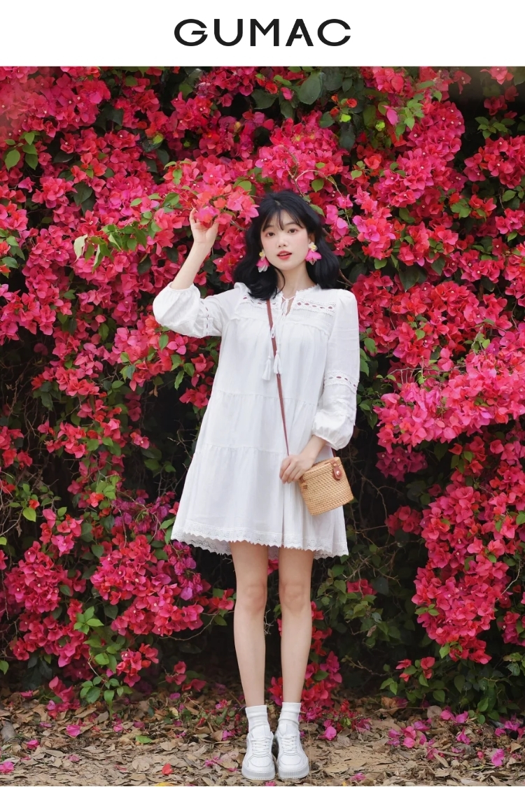 chup anh song ao voi hoa giay mac gi dep 