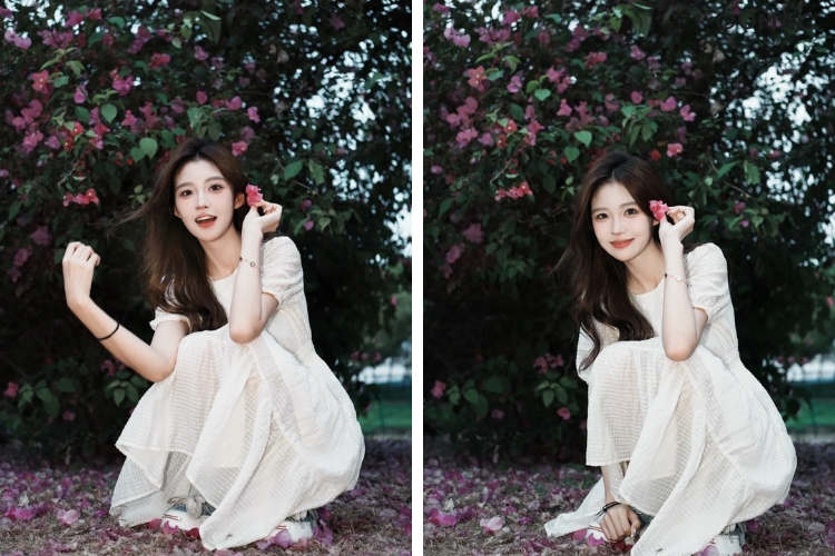 mot so luu y khi chup anh cung hoa giay